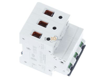 Ansicht oben links Siemens 5SL4302-7 Leitungsschutzschalter 400V,10KA,3p.,C,2A 
