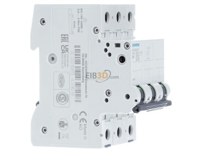 Ansicht links Siemens 5SL4308-6 Leitungsschutzschalter 400V,10KA,3p.,B,8A 