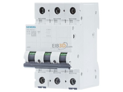 Frontansicht Siemens 5SL4310-7 Leitungsschutzschalter 400V,10KA,3p.,C,10A 