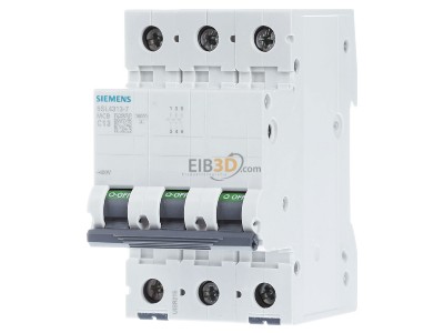 Frontansicht Siemens 5SL4313-7 Leitungsschutzschalter 400V,10KA,3p.,C,13A 