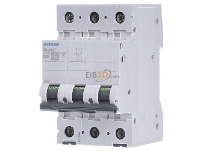 Frontansicht Siemens 5SL4320-7 Leitungsschutzschalter 400V,10KA,3p.,C,20A 