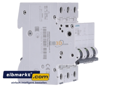 Ansicht links Siemens Indus.Sector 5SL43326 Leitungsschutzschalter 400V,10KA,3p.,B,32A 5SL4332-6