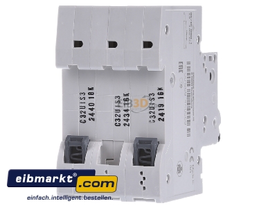 Ansicht hinten Siemens Indus.Sector 5SL43327 Leitungsschutzschalter 400V,10KA,3p.,C,32A 5SL4332-7