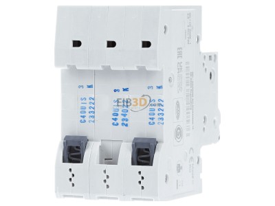 Ansicht hinten Siemens 5SL4340-7 Leitungsschutzschalter 400V,10KA,3p.,C,40A 
