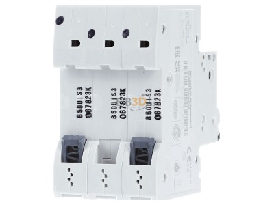 Ansicht hinten Siemens 5SL4350-6 Leitungsschutzschalter 400V,10KA,3p.,B,50A 