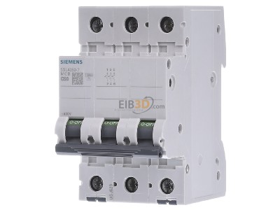 Frontansicht Siemens 5SL4350-7 Leitungsschutzschalter 400V,10KA,3p.,C,50A 