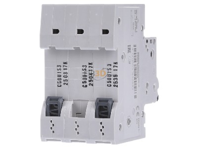 Ansicht hinten Siemens 5SL4350-7 Leitungsschutzschalter 400V,10KA,3p.,C,50A 