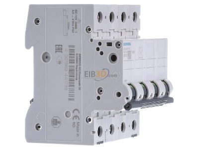 Ansicht links Siemens Indus.Sector 5SL4413-8 Leitungsschutzschalter 400V,10KA,4p.,D,13A 