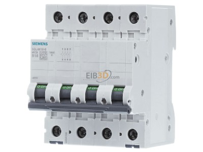 Front view Siemens 5SL4416-6 Miniature circuit breaker 4-p B16A 
