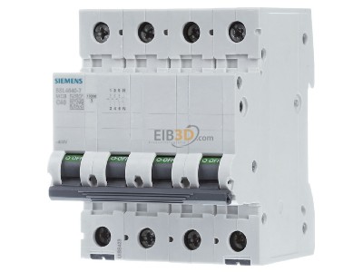 Front view Siemens 5SL4640-7 Miniature circuit breaker 4-p C40A 
