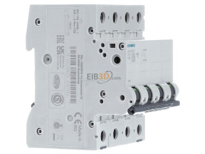 View on the left Siemens 5SL4640-7 Miniature circuit breaker 4-p C40A 
