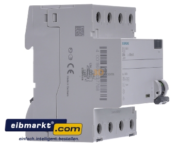 Ansicht links Siemens Indus.Sector 5SV3342-6 FI-Schutzschalter 25A,3+N,30mA,400V 