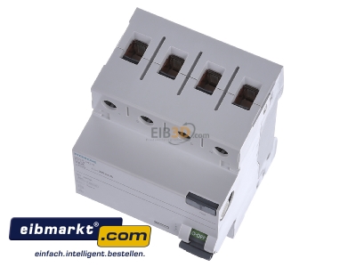View up front Siemens Indus.Sector 5SV3342-6 Residual current breaker 4-p 25/0,03A
