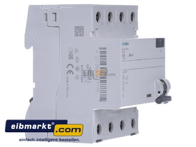 View on the left Siemens Indus.Sector 5SV3344-6 Residual current breaker 4-p 40/0,03A - 
