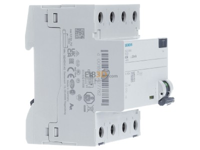 View on the left Siemens 5SV3346-6 Residual current breaker 4-p 63/0,03A 
