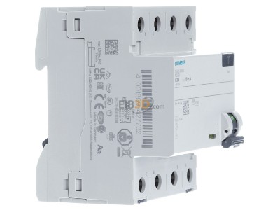 Ansicht links Siemens 5SV3346-6 FI-Schutzschalter 63A,3+N,30mA,400V 