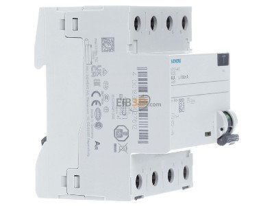 Ansicht links Siemens 5SV3444-6 FI-Schutzschalter 40A,3+N,100mA 