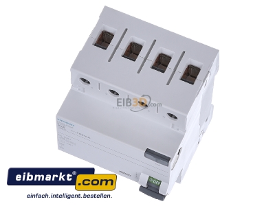 View up front Siemens Indus.Sector 5SV3446-6 Residual current breaker 4-p 63/0,1A - 
