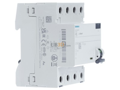 View on the left Siemens 5SV3644-6 Residual current breaker 4-p 40/0,3A 
