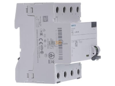 View on the left Siemens 5SV3646-6 Residual current breaker 4-p 63/0,3A 

