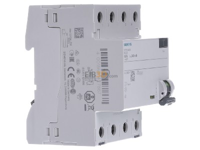 Ansicht links Siemens 5SV3646-6 FI-Schutzschalter 63A,3+N,300mA 