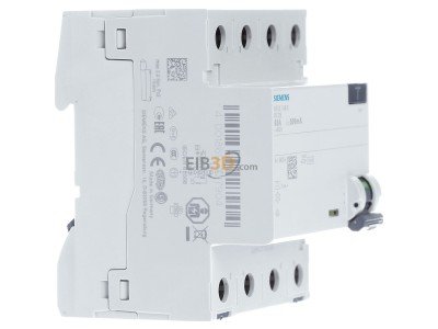 View on the left Siemens 5SV3746-6 Residual current breaker 4-p 63/0,5A 
