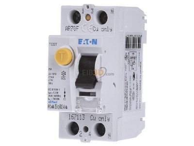 Front view Eaton FRCMM-25/2/003-A-NA Residual current breaker 2-p 25/0,03A 
