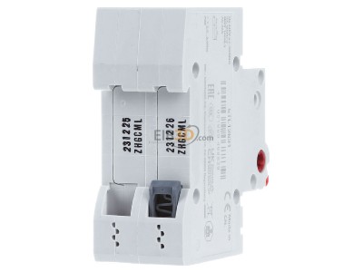 Ansicht hinten Siemens 5TL1263-1 Ausschalter 63A,2pol.,rot 