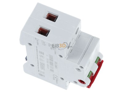 Ansicht oben links Siemens 5TL1263-1 Ausschalter 63A,2pol.,rot 