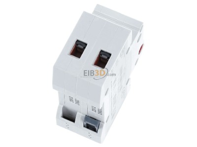 Ansicht oben hinten Siemens 5TL1263-1 Ausschalter 63A,2pol.,rot 