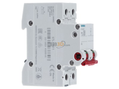 Ansicht links Siemens 5TL1291-1 Ausschalter 100A,2pol.,rot 