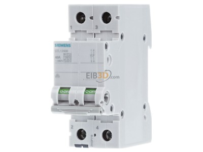 Front view Siemens 5TL1240-0 Switch for distributor 2 NO 0 NC 0 CO 
