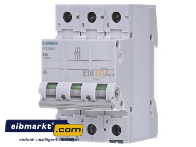Front view Siemens Indus.Sector 5TL1363-0 Switch for distribution board 63A - 
