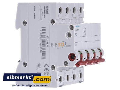 View on the left Siemens Indus.Sector 5TL1663-1 Switch for distribution board 63A 
