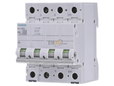 Front view Siemens 5TL1663-0 Switch for distribution board 63A 
