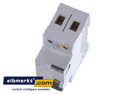 View up front Siemens Indus.Sector 5SV3312-6KL Residual current breaker 2-p 25/0,03A
