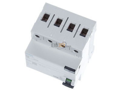 View up front Siemens 5SV3346-6KL Residual current breaker 4-p 63/0,03A 
