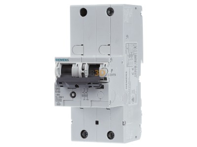 Frontansicht Siemens 5SP3263-3 Leitungsschutzschalter 2-pol. E63 400V 