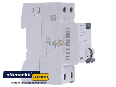 View on the left Siemens Indus.Sector 5SV3614-6KL Residual current breaker 2-p 40/0,3A 
