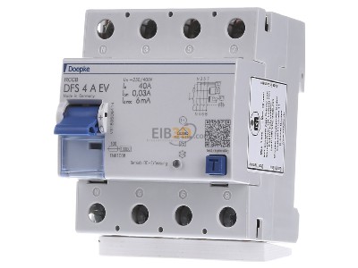 Front view Doepke DFS4 040-4/0,03-A EV Residual current device, DFS4 040-4/0,03-AEV

