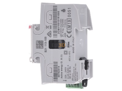 View on the right ABB B21 113-100 Direct kilowatt-hour meter 5A 
