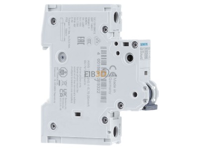 Ansicht links Siemens 5SJ4110-6HG40 LS-Schalter B 10A 1pol 240V 14kA 