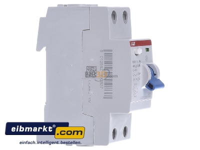 View on the left ABB Stotz S&J F202F-40/0,03 Residual current breaker 2-p 40/0,03A - 
