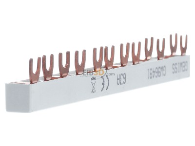 View on the left Gewiss GW96491 Phase busbar 
