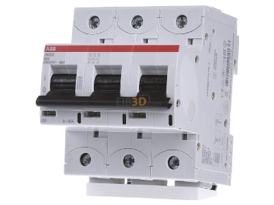 Front view ABB S803N-B80 Miniature circuit breaker 3-p B80A 
