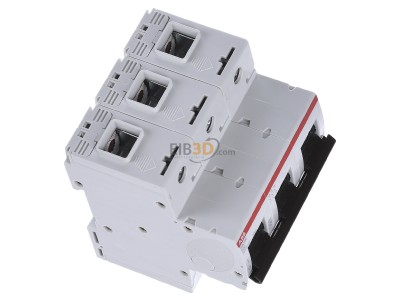 View top left ABB S803N-B80 Miniature circuit breaker 3-p B80A 
