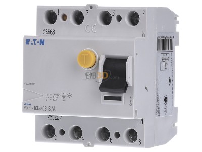 Front view Eaton PXF-63/4/03-S/A-BRD Residual current breaker 4-p 63/0,3A 
