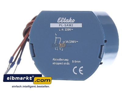 Ansicht hinten Eltako 31100002 Jalousie-Aktor mit Sensoreingngen PL-SAM2