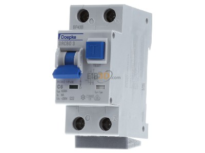 Frontansicht Doepke DRCBO3 C06/0,03/1N-A FI/LS-Kombination/RCBO 