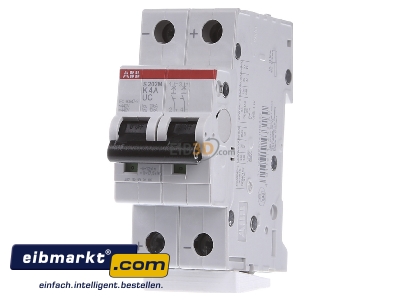 Frontansicht ABB Stotz S&J 2CDS272061R0337 Sicherungsautomat S202M-K4UC